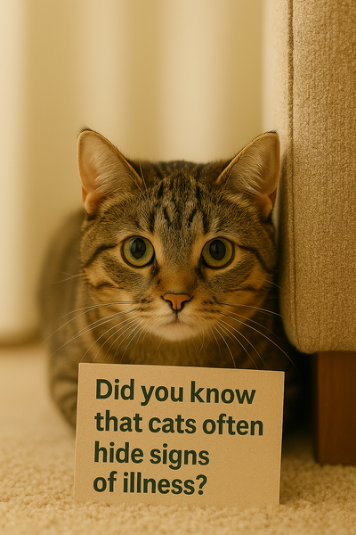 Cats Are Masters at Hiding Illness.